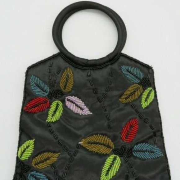 BIJOUX TERNER* Women's‎ Purse Handbag Magnetic Closure Pockets Multi Sequence - Picture 1 of 6